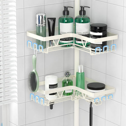 Corner Shower Caddy Tension Pole 4 Tier Shower Caddy Organizer Black
