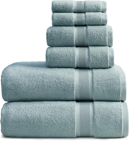 Luxury Bamboo Rayon Oversized Bath Towel Set | 2-Pack | Ultra Soft | Brown | 35% Bamboo Rayon - 65% Zero Twist Cotton | Absorbent Quick-Dry Towels for Bathroom | Ultra Soft | OEKO-TEX Standard 100