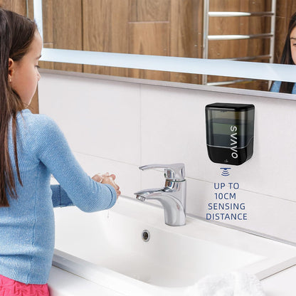 Automatic Soap Dispenser Hand Soap Dispenser Wall Mount 600m/21 fl.oz, Touchless Electric Sensor Pump Battery Operated for Offices Home Kitchen Bathroom Hotel Restaurant Commercial