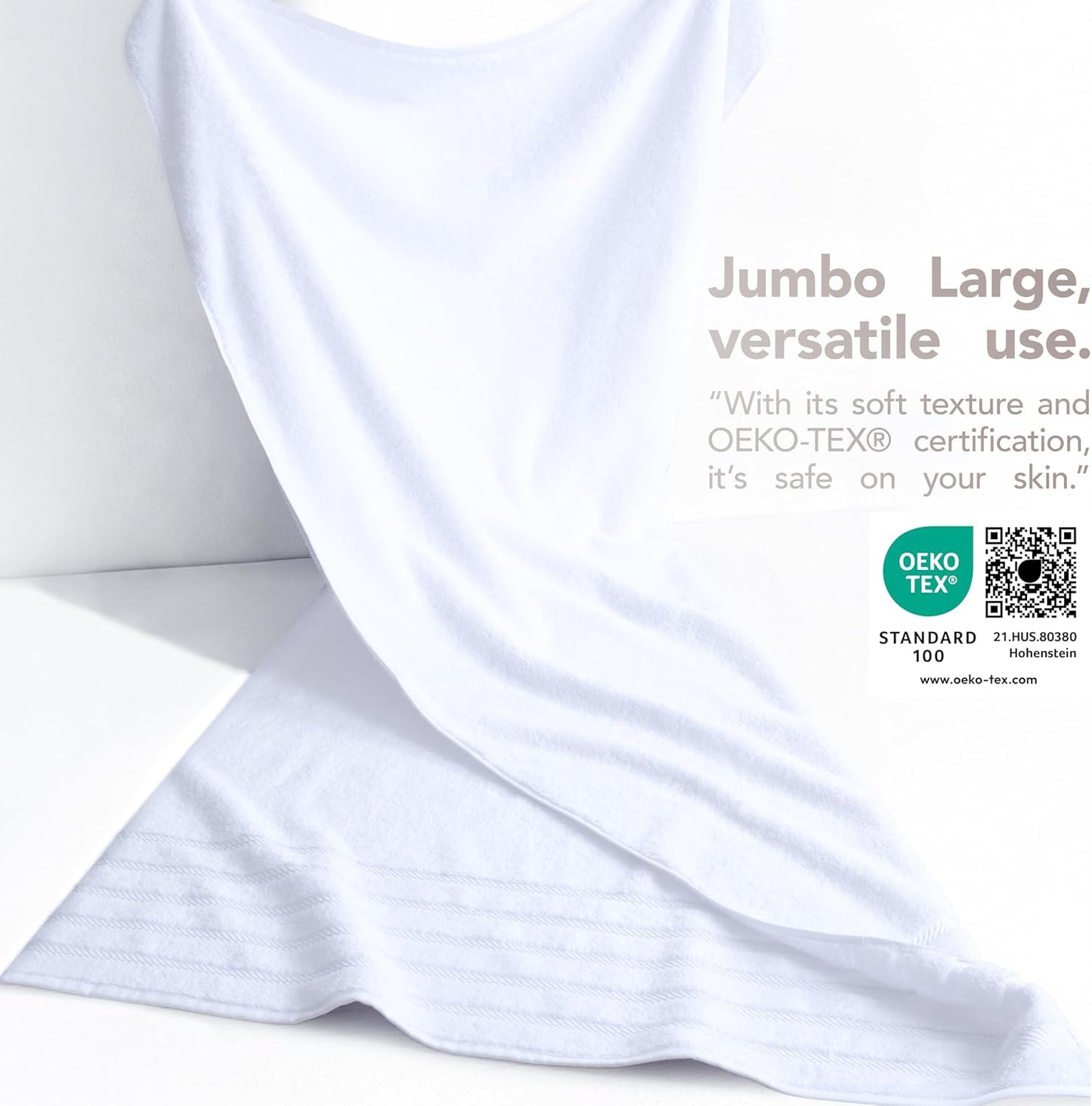 100% Cotton Luxury Turkish Towels, 4 PC Bath Towel Set
