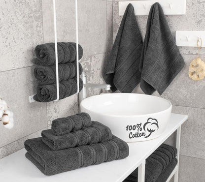 100% Cotton Luxury Turkish Towels, 4 PC Bath Towel Set