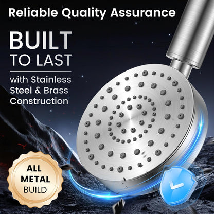 Filtered Shower Head with Handheld, High Pressure Shower Filter Head