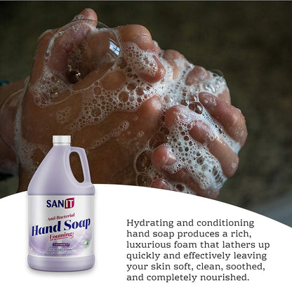 Antibacterial Foaming Hand Soap Refill - Advanced Formula with Aloe Vera and Moisturizers - All-Natural Moisturizing Hand Wash - Made in USA, Lavender, 1 Gallon