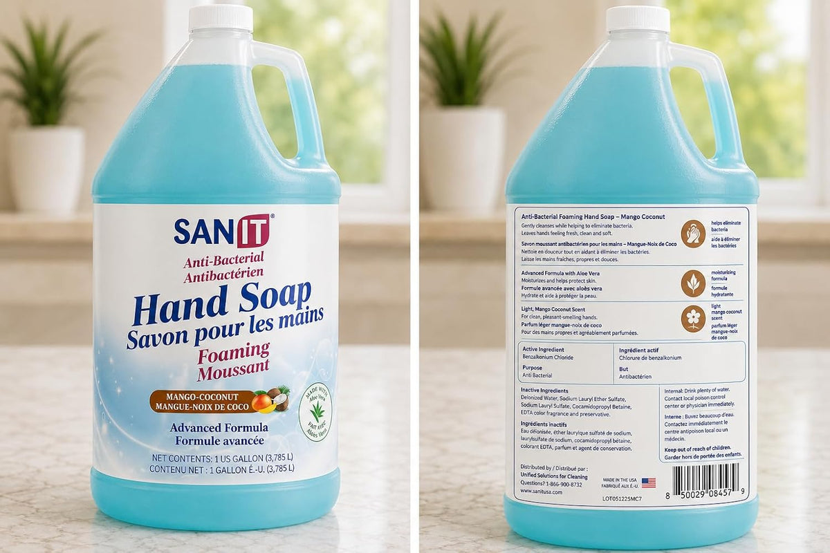 Antibacterial Foaming Hand Soap Refill - Advanced Formula with Aloe Vera and Moisturizers - All-Natural Moisturizing Hand Wash - Made in USA, Lavender, 1 Gallon