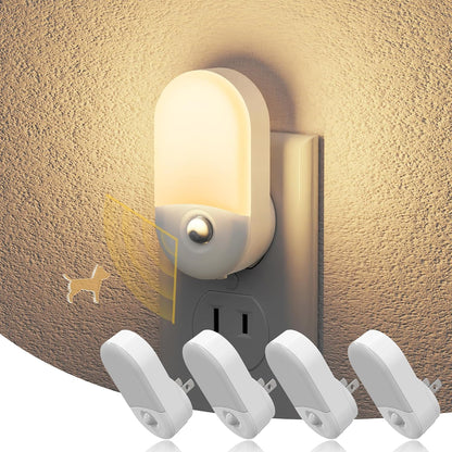 Motion Sensor Night Light, Night Lights Plug into wall | Motion Activated Night Lights, 3000K Warm White, Dusk to Dawn Sensor Dimmable Night light for Kids Bedroom Bathroom Hallway