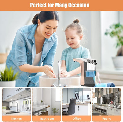 Automatic Soap Dispenser, 17oz Touchless Liquid Dish Soap Dispenser Kitchen