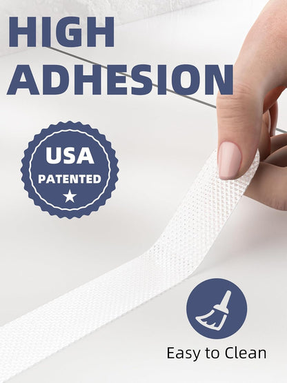 12PCS Strip Non Slip Bathtub Stickers with Scraper, 0.8*8in, Clear | Original Safety Anti-Slip Treads, Comfortable PEVA Material, Strong Adhesive, Easy to Use, For Bath Tubs, Showers & Stairs