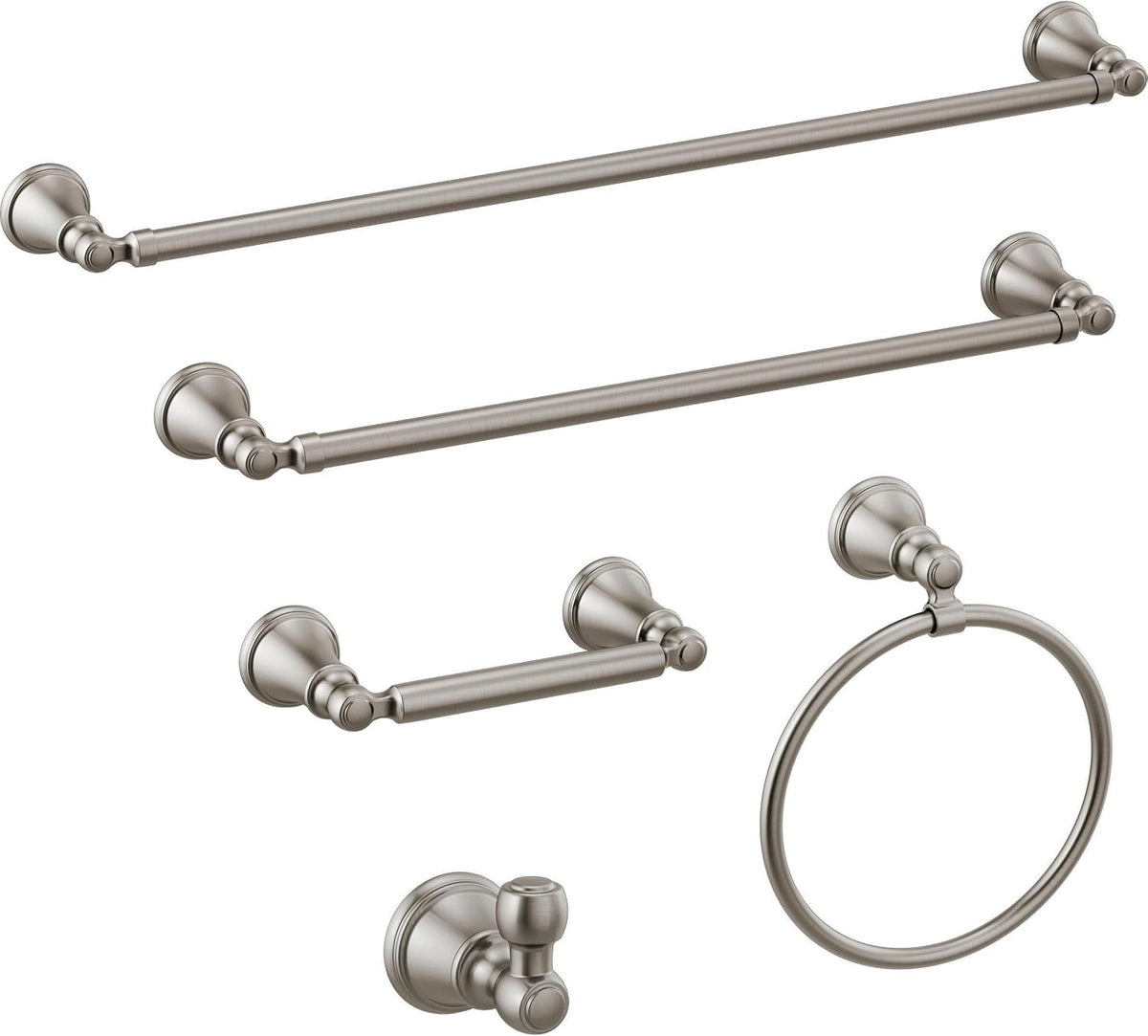 FAUCET 73224-SS Woodhurst 24 in. Wall Mount Towel Bar Bath Hardware Accessory in Stainless Steel