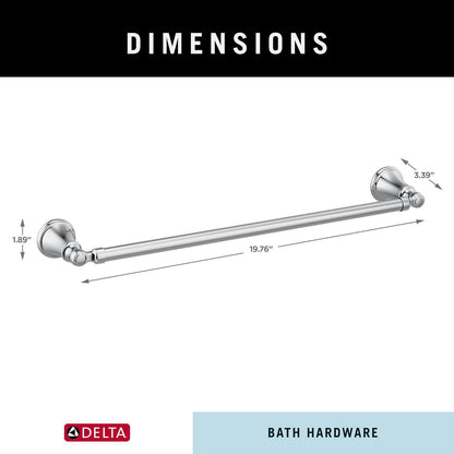 FAUCET 73224-SS Woodhurst 24 in. Wall Mount Towel Bar Bath Hardware Accessory in Stainless Steel