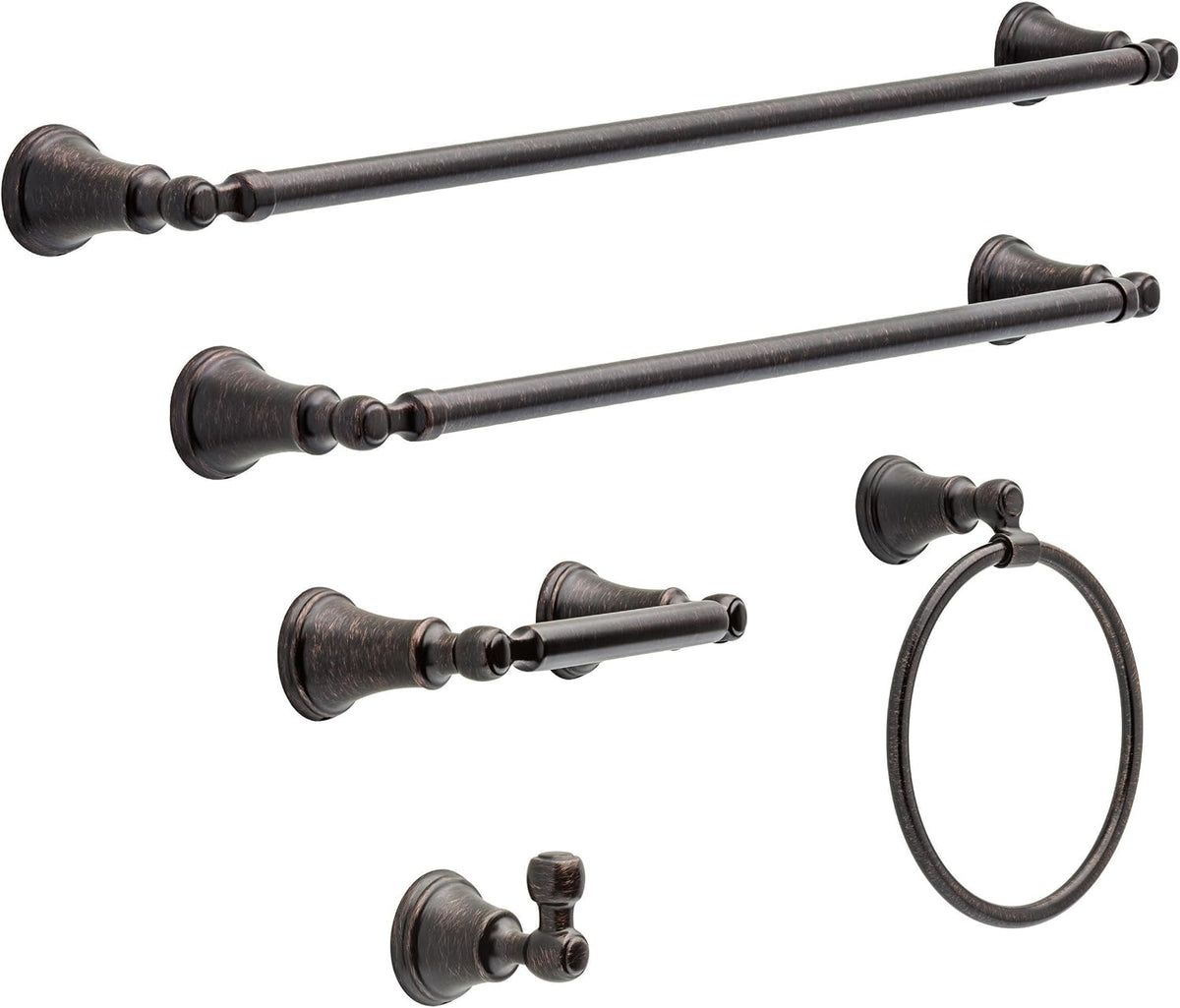FAUCET 73224-SS Woodhurst 24 in. Wall Mount Towel Bar Bath Hardware Accessory in Stainless Steel
