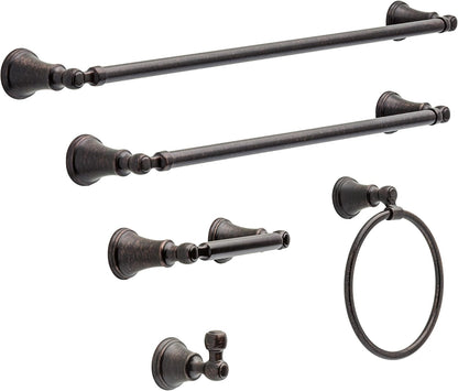 FAUCET 73224-SS Woodhurst 24 in. Wall Mount Towel Bar Bath Hardware Accessory in Stainless Steel