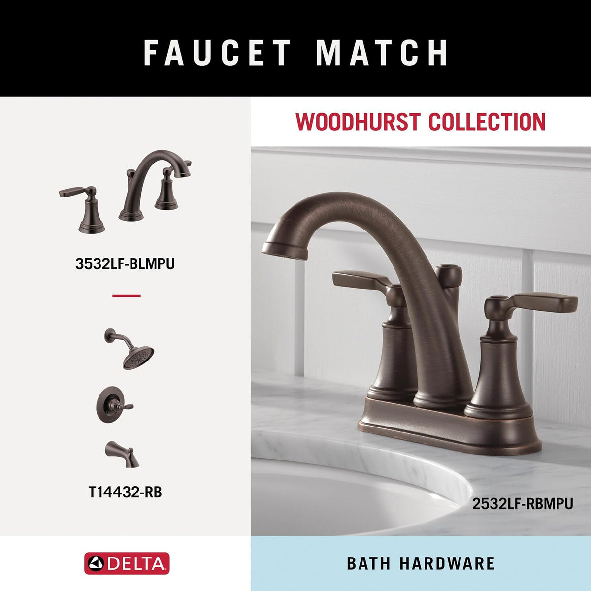 FAUCET 73224-SS Woodhurst 24 in. Wall Mount Towel Bar Bath Hardware Accessory in Stainless Steel