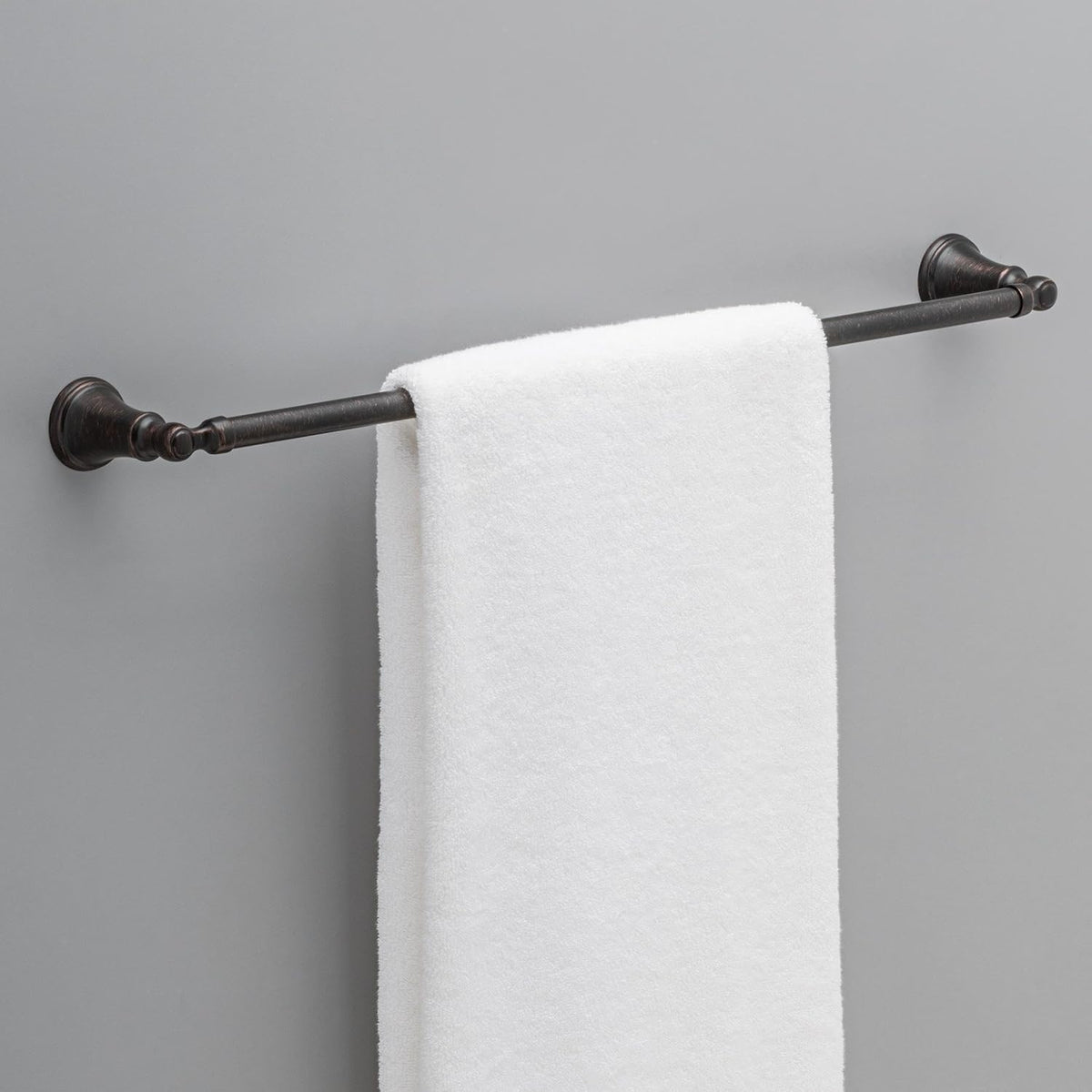 FAUCET 73224-SS Woodhurst 24 in. Wall Mount Towel Bar Bath Hardware Accessory in Stainless Steel