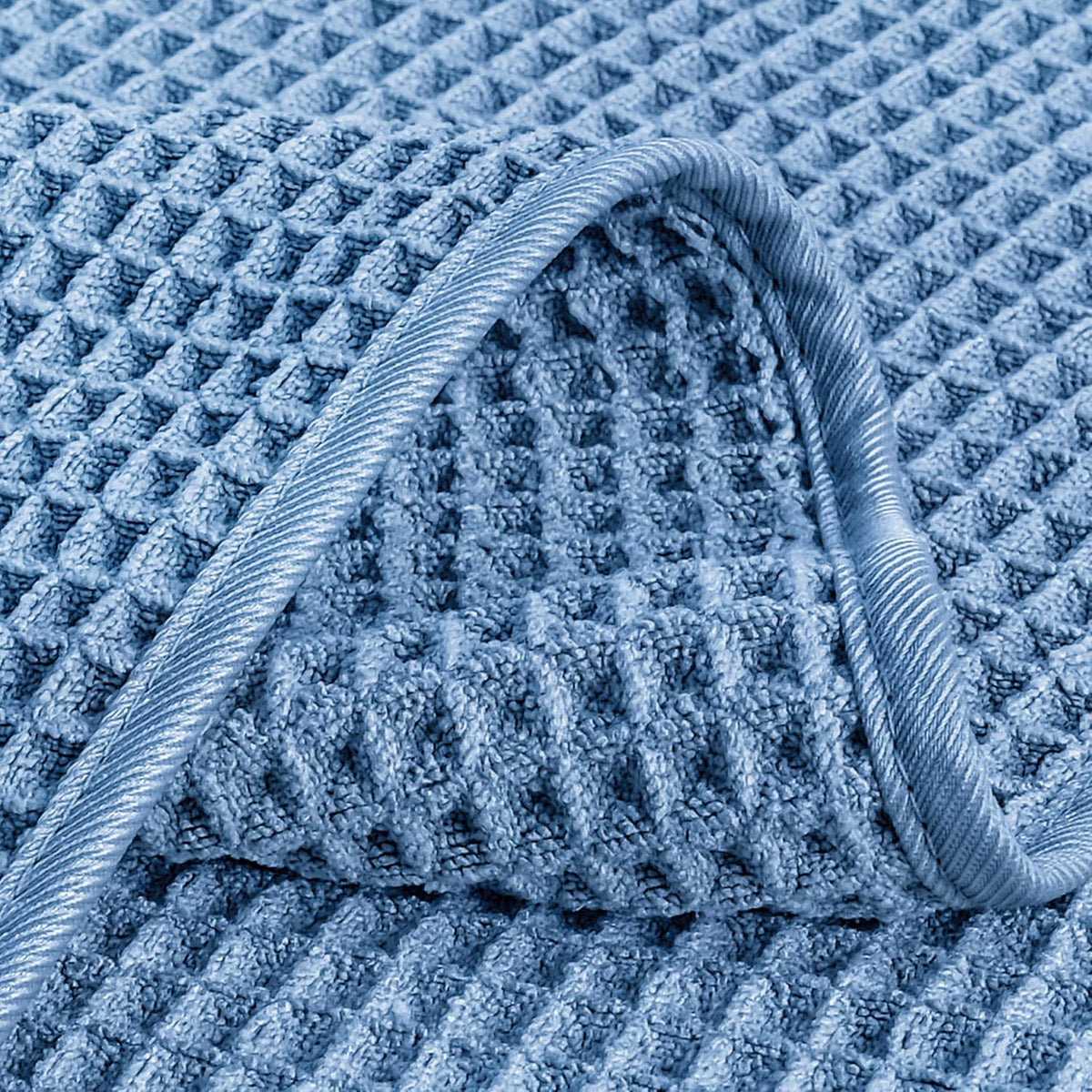 430 GSM Poly Blend Microfiber Quick Dry Waffle Hand Towel, 16x30 in