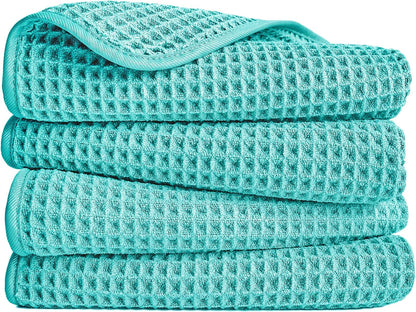 430 GSM Poly Blend Microfiber Quick Dry Waffle Hand Towel, 16x30 in