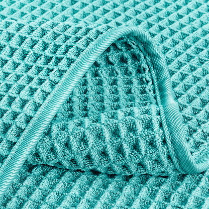 430 GSM Poly Blend Microfiber Quick Dry Waffle Hand Towel, 16x30 in