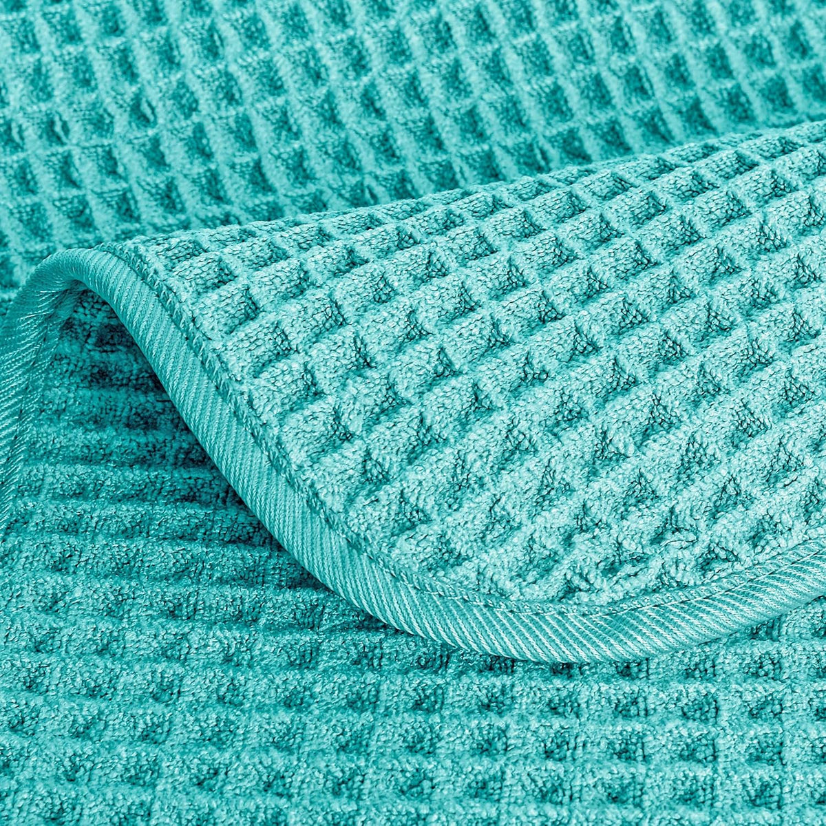 430 GSM Poly Blend Microfiber Quick Dry Waffle Hand Towel, 16x30 in
