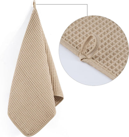 430 GSM Poly Blend Microfiber Quick Dry Waffle Hand Towel, 16x30 in