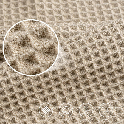 430 GSM Poly Blend Microfiber Quick Dry Waffle Hand Towel, 16x30 in