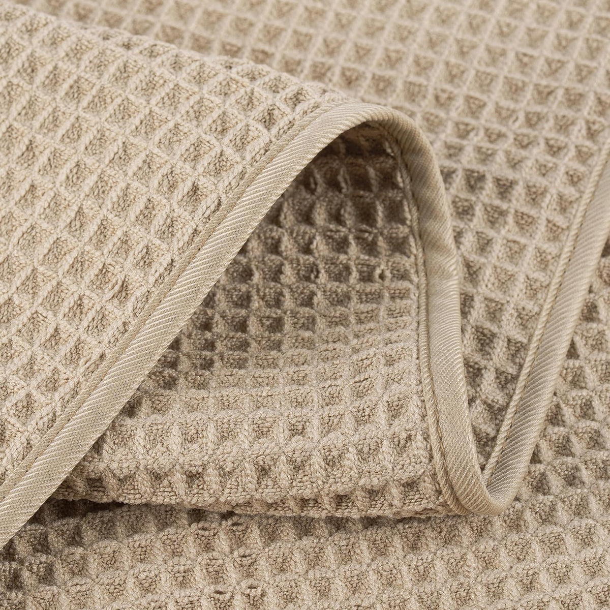 430 GSM Poly Blend Microfiber Quick Dry Waffle Hand Towel, 16x30 in