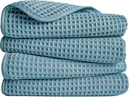 430 GSM Poly Blend Microfiber Quick Dry Waffle Hand Towel, 16x30 in