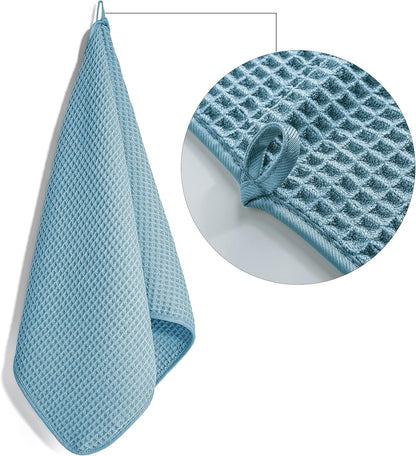 430 GSM Poly Blend Microfiber Quick Dry Waffle Hand Towel, 16x30 in