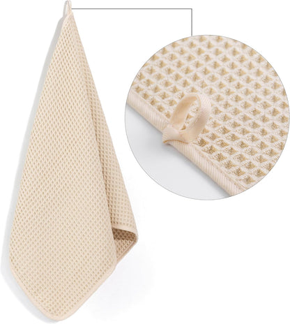 430 GSM Poly Blend Microfiber Quick Dry Waffle Hand Towel, 16x30 in