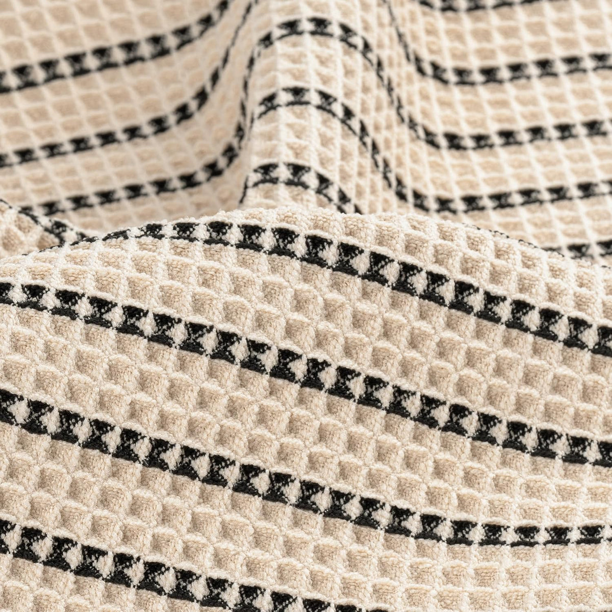 430 GSM Poly Blend Microfiber Quick Dry Waffle Hand Towel, 16x30 in