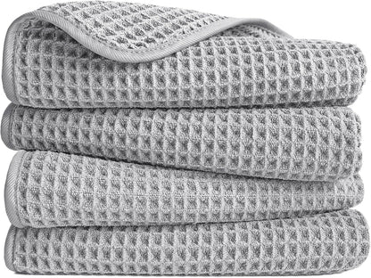 430 GSM Poly Blend Microfiber Quick Dry Waffle Hand Towel, 16x30 in