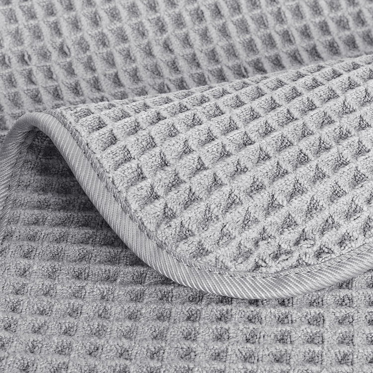430 GSM Poly Blend Microfiber Quick Dry Waffle Hand Towel, 16x30 in