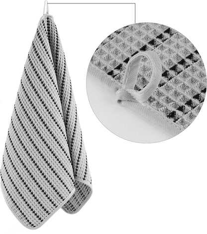 430 GSM Poly Blend Microfiber Quick Dry Waffle Hand Towel, 16x30 in