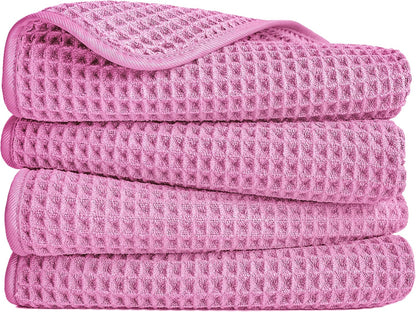 430 GSM Poly Blend Microfiber Quick Dry Waffle Hand Towel, 16x30 in