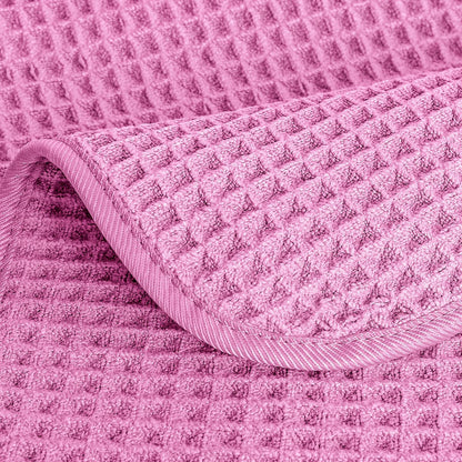 430 GSM Poly Blend Microfiber Quick Dry Waffle Hand Towel, 16x30 in
