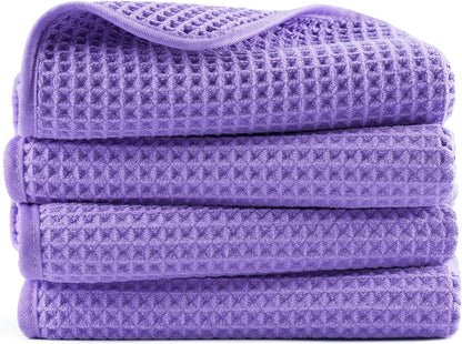 430 GSM Poly Blend Microfiber Quick Dry Waffle Hand Towel, 16x30 in