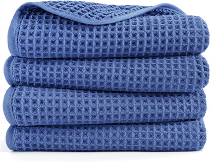 430 GSM Poly Blend Microfiber Quick Dry Waffle Hand Towel, 16x30 in