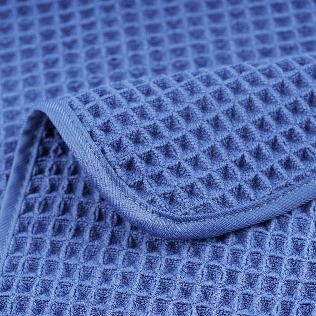 430 GSM Poly Blend Microfiber Quick Dry Waffle Hand Towel, 16x30 in