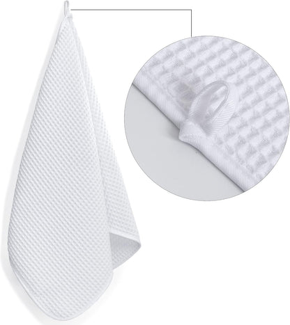 430 GSM Poly Blend Microfiber Quick Dry Waffle Hand Towel, 16x30 in