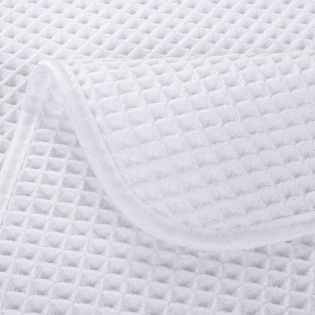 430 GSM Poly Blend Microfiber Quick Dry Waffle Hand Towel, 16x30 in