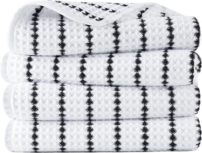 430 GSM Poly Blend Microfiber Quick Dry Waffle Hand Towel, 16x30 in
