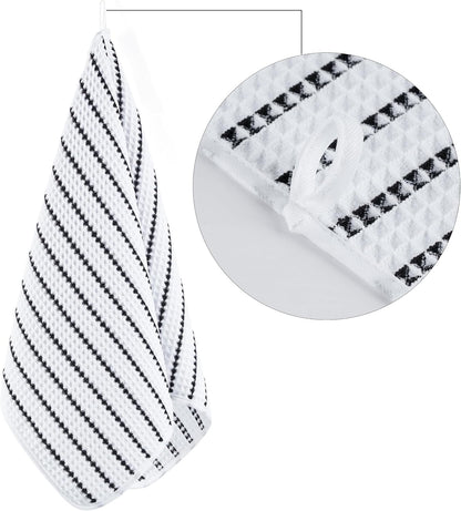 430 GSM Poly Blend Microfiber Quick Dry Waffle Hand Towel, 16x30 in