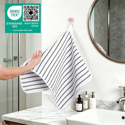 430 GSM Poly Blend Microfiber Quick Dry Waffle Hand Towel, 16x30 in