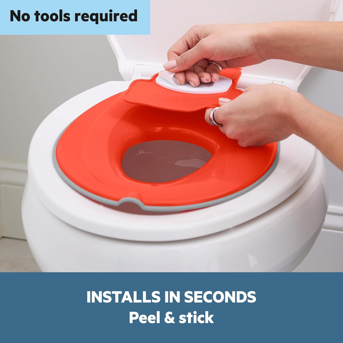 Disney Baby Minnie Mouse Flip & Sit Potty Training Seat, Attaches to Toilet Securely, Space Saving Design Fits Most Toilets