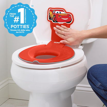 Disney Baby Minnie Mouse Flip & Sit Potty Training Seat, Attaches to Toilet Securely, Space Saving Design Fits Most Toilets