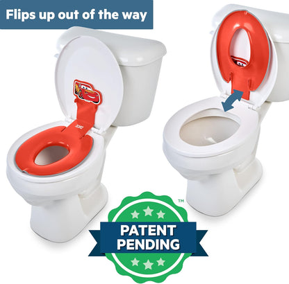 Disney Baby Minnie Mouse Flip & Sit Potty Training Seat, Attaches to Toilet Securely, Space Saving Design Fits Most Toilets