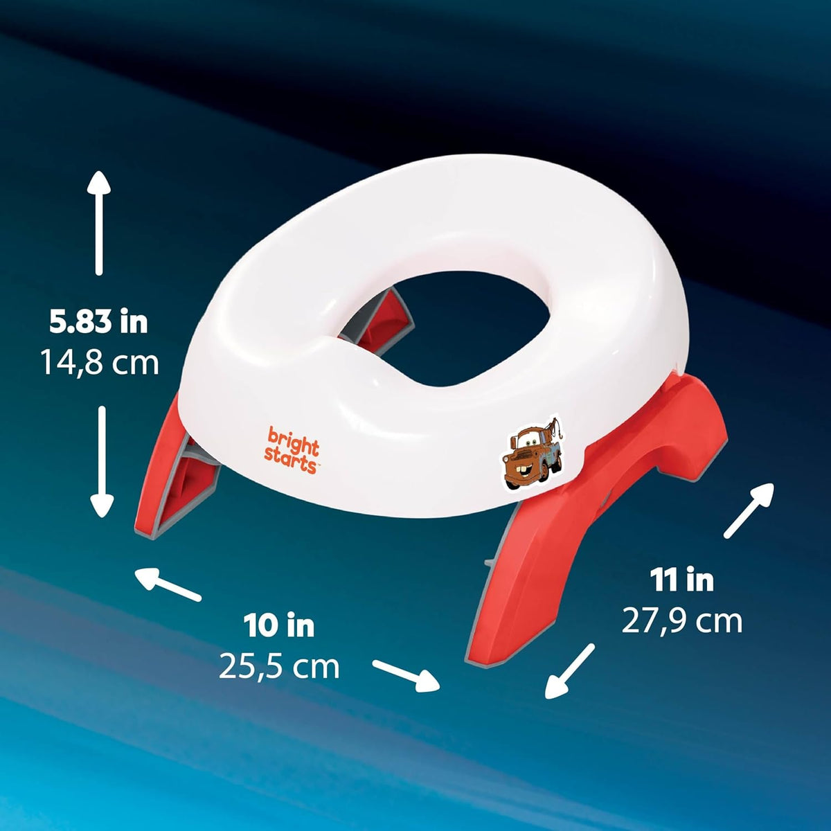 Disney Baby Minnie Mouse Flip & Sit Potty Training Seat, Attaches to Toilet Securely, Space Saving Design Fits Most Toilets