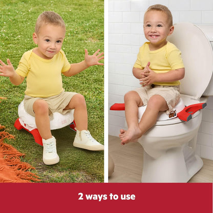Disney Baby Minnie Mouse Flip & Sit Potty Training Seat, Attaches to Toilet Securely, Space Saving Design Fits Most Toilets
