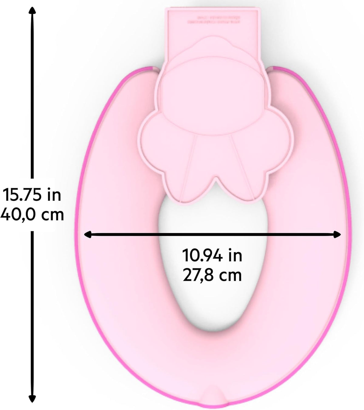 Disney Baby Minnie Mouse Flip & Sit Potty Training Seat, Attaches to Toilet Securely, Space Saving Design Fits Most Toilets