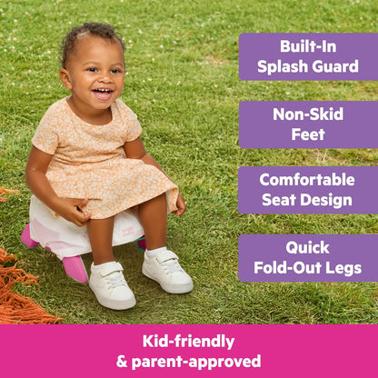 Disney Baby Minnie Mouse Flip & Sit Potty Training Seat, Attaches to Toilet Securely, Space Saving Design Fits Most Toilets