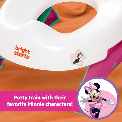 Disney Baby Minnie Mouse Flip & Sit Potty Training Seat, Attaches to Toilet Securely, Space Saving Design Fits Most Toilets
