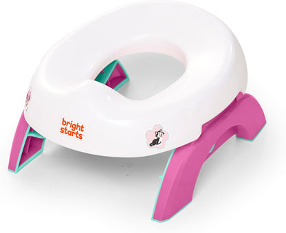 Disney Baby Minnie Mouse Flip & Sit Potty Training Seat, Attaches to Toilet Securely, Space Saving Design Fits Most Toilets
